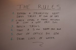 Rules of Work