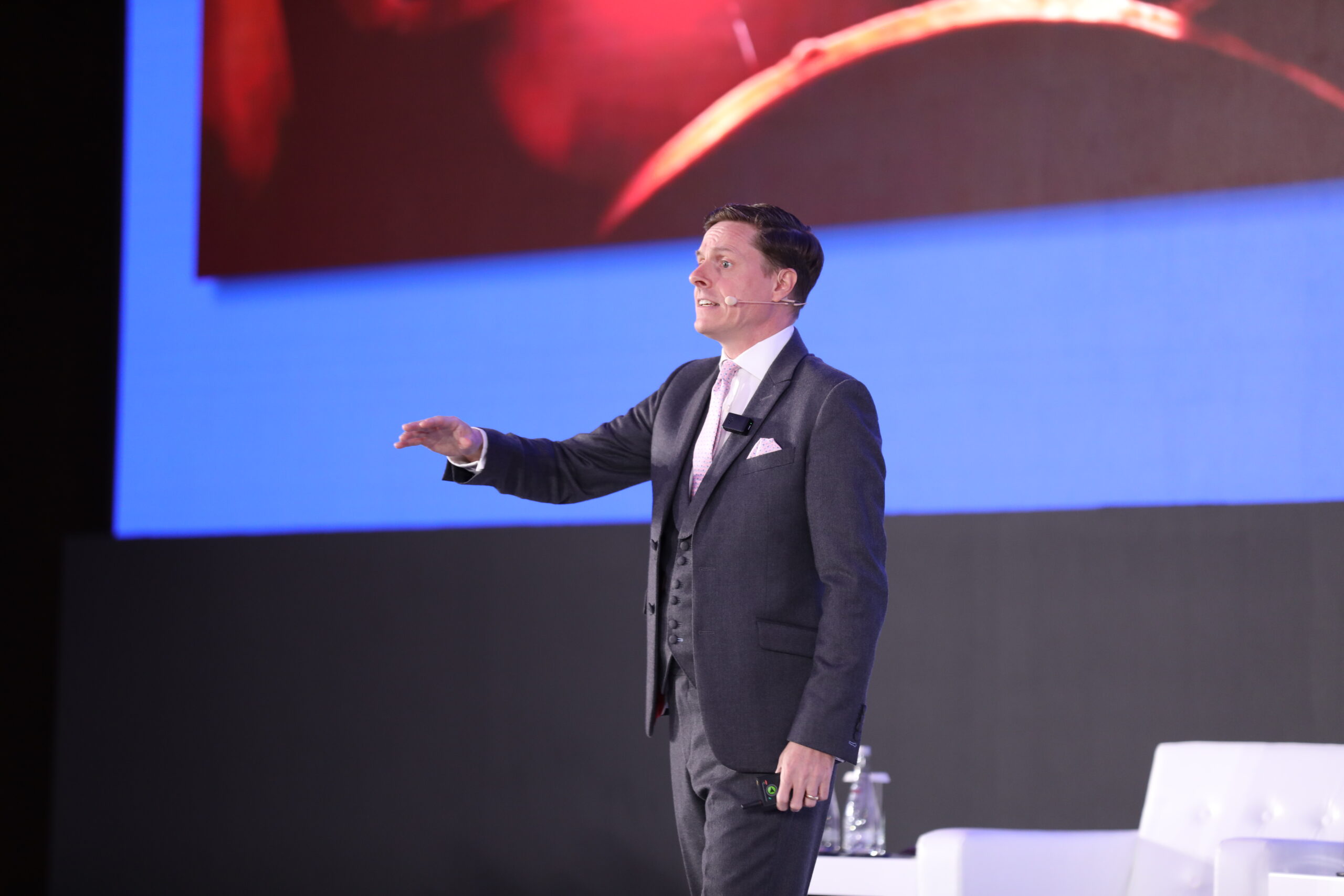 James Taylor speaking — Jakarta