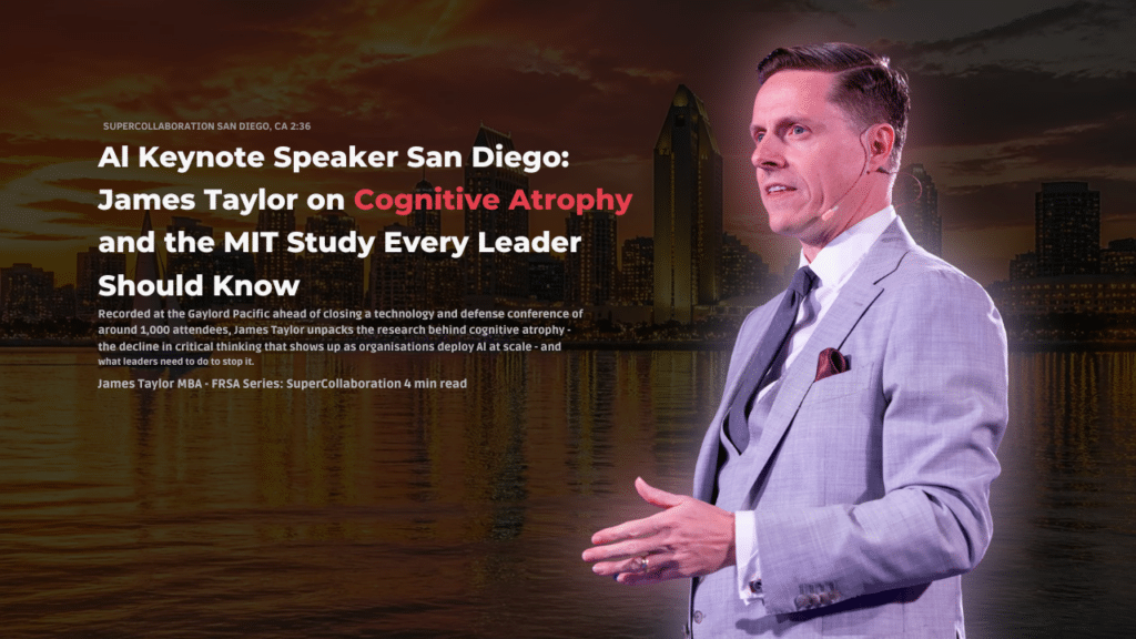 AI Keynote Speaker San Diego on Cognitive Atrophy